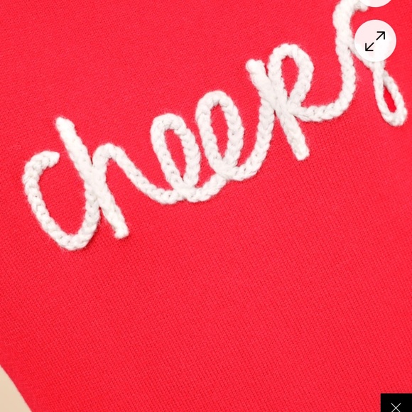 Lulus Joyous Style Red Embroidered Pullover Sweater - Size L/XL - Picture 4 of 4